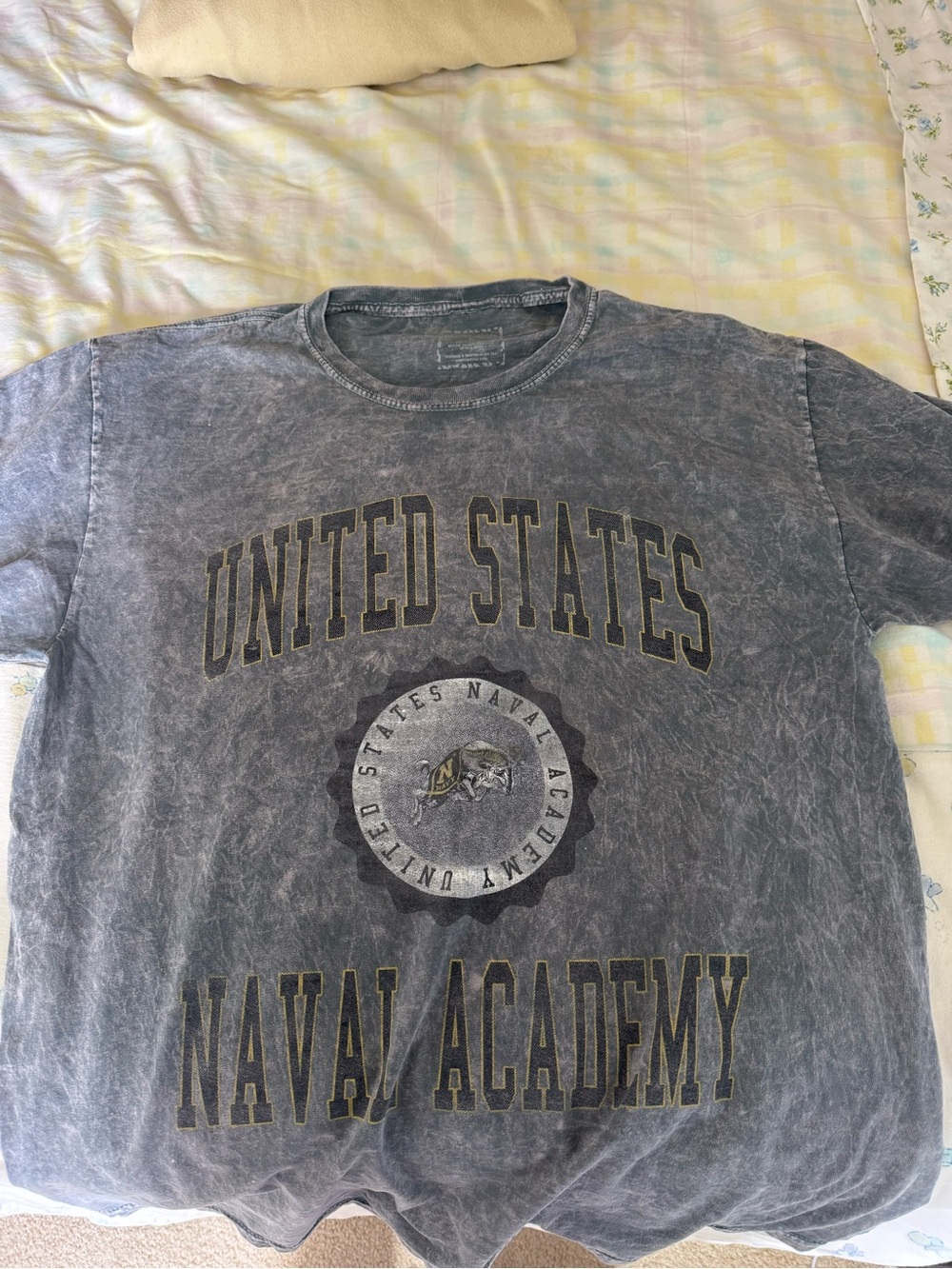 United States Naval Academy Graphic Tee - Faded Charcoal